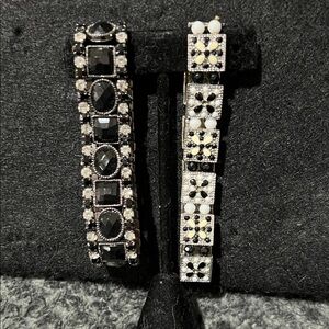 Elegant Black and White Bracelets